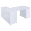 CoasterEveryday 800516 Yvette - 3-Drawer L-Shape Computer Desk - White