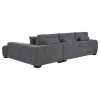 Coaster Fine Furniture 509965 Octavia - Upholstered Sectional Chaise Sofa - Charcoal Gray