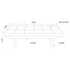 CoasterEssence 910213 Wilson - Fabric Upholstered Tufted Accent Bench - Gray