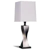 CoasterEveryday 1497 Keene - Tapered Shade Table Lamp Silver (Set of 2) - Distressed Silver