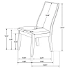 CoasterEssence 106582 Spring Creek - Upholstered Dining Chair (Set of 2) - Chocolate