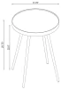 CoasterEssence 723917 Kaelyn - Round Mirror Top End Table - Gold