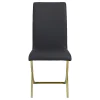 CoasterEssence 105172 Carmelia - Upholstered Dining Side Chairs (Set of 4) - Black