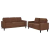 Coaster Fine Furniture 509971-S2 Bowen II - 2-Piece Fabric Upholstered Track Arm Sofa Set - Rust