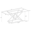 CoasterEssence 109451 Beaufort - Rectangular Glass Top Dining Table - Chrome