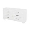 CoasterEssence 202993 Jessica - 6-Drawer Dresser - Cream White