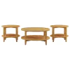 Coaster Fine Furniture 709698-S3 Camillo - 3 Piece Round Coffee And End Table Set - Maple