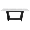 Coaster Fine Furniture 115511-S5G Sherry - 5 Piece Rectangular Marble Top Dining Table Set - Gray