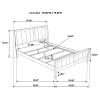 CoasterEveryday 202091F Carlton - Wood Full Panel Bed - Cappuccino