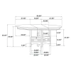 CoasterEveryday 102671 Lavon - Oval Extension Leaf Dining Table - Espresso