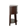 CoasterEssence 950156 Diane - 2-Drawer Demilune Entryway Console Table - Cappuccino
