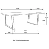 CoasterElevations 110181 Ditman - Live Edge Dining Table - Gray Sheesham