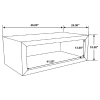 Coaster Fine Furniture 704838 Benton - Rectangular Solid Wood Coffee Table - Natural