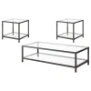 Coaster Fine Furniture 720228-S3 Trini - 3 Piece Coffee And End Table Set - Black