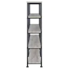 CoasterEveryday 801544 Analiese - 4-Shelf Double Bookshelf - Gray Driftwood
