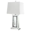CoasterElevations 923288 Ayelet - Tapered Shade Mirrored Table Lamp - Silver