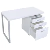 CoasterEveryday 800325 Brennan - 3-Drawer Office Computer Desk - White