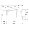 CoasterEveryday 105361 Jedda - Oval Extension Leaf Dining Table - Dark Walnut