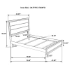 CoasterEveryday 212421T Watson - Wood Twin Panel Bed - Gray Oak