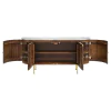 CoasterElevations 105145 Ortega - 4 Door Marble Top Sideboard Buffet Cabinet - Natural