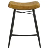 Coaster Fine Furniture 109248 Bayu - Leather Upholstered Counter Stool (Set of 2) - Camel