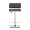 CoasterEssence 100195 Alameda - Adjustable Bar Stool - Chrome And Gray