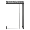 CoasterEssence 936034 Vicente - Marble Top C-Shaped Sofa Side Table - Gray