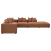 CoasterElevations 551591-SET Jennifer - 6 Piece Upholstered Modular Sectional - Terracotta