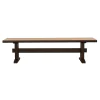 CoasterEssence 110333 Bexley - Wood Dining Bench - Natural Honey And Smokey Black