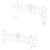 CoasterEssence 300171KE Sydney - Metal Eastern King Open Frame Bed - Brushed Gold
