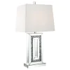 CoasterElevations 923288 Ayelet - Tapered Shade Mirrored Table Lamp - Silver