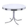 CoasterEveryday 2388-S5 Retro - 5 Piece Round Dining Table Set - White And Black