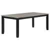 Coaster Fine Furniture 121221 Elodie - Rectangular Extension Leaf Dining Table - Black
