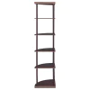 CoasterEveryday 800279 Bonwick - Wood 5-Shelf Corner Bookshelf - Cappuccino