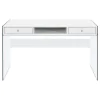 CoasterEveryday 800829 Dobrev - 2-Drawer Writing Desk - White High Gloss