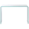 CoasterEssence 705329 Ripley - Tempered Bent Glass Entryway Console Table - Clear