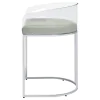CoasterElevations 183405 Thermosolis - Clear Acrylic Counter Chair (Set of 2) - Chrome