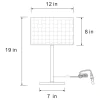 Coaster Fine Furniture 920304 Ramiro - Drum Shade Metal Bedside Table Lamp - Gold