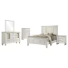 CoasterEssence 201301KEN-S5 Sandy Beach - 5 Piece Eastern King Bedroom Set - White