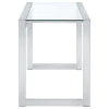 CoasterEssence 800746 Hartford - Glass Top Writing Desk - Chrome