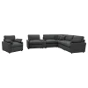 Coaster Fine Furniture 609530P-SET Collins - 6 Piece Modular Power Reclining Sectional - Dark Gray