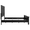 CoasterEssence 201321KWN Sandy Beach - California King Wood Panel Bed - Black