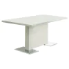 CoasterEssence 102310-S5G Anges - 5 Piece Dining Table Set - White High Gloss And Gray