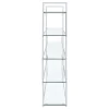 CoasterElevations 801304 Elmer - 5-Shelf Bookshelf - Clear And Chrome