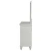 CoasterEssence 201303M Sandy Beach - 11-Drawer Dresser With Mirror - Cream White