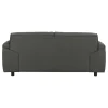 Coaster Fine Furniture 509505 Buxton - Top Grain Leather Upholstered Loveseat - Graphite