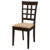 CoasterEveryday 100772 Gabriel - Lattice Back Side Chairs (Set of 2) - Cappuccino