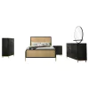 Coaster Fine Furniture 224330KW-S5 Arini - 5 Piece California King Bedroom Set - Black And Natural