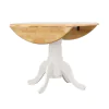 CoasterEveryday 4241 Allison - Round Drop Leaf Extension Dining Table - White