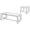 Coaster Fine Furniture 703738-S2 Merced - 2 Piece Rectangular Coffee And End Table Set - Nickel